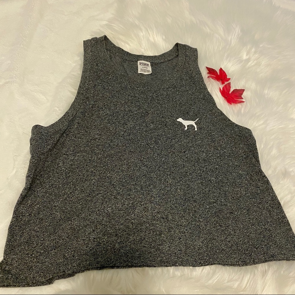 VS PINK ON SALE 2/20 tank top  gray size medium